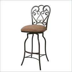 Pastel Furniture Magnolia 30 Armless Barstool in Autumn Rust