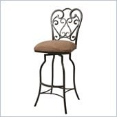 Pastel Furniture Magnolia 30 Armless Barstool in Autumn Rust