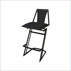 Pastel Furniture ZZ 26 Barstool in Matte Black
