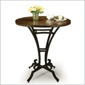 Pastel Furniture Athena 36 Round Wood Pub Table in Autumn Rust