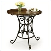 Pastel Furniture Magnolia 40 Round Wood Pub Table in Autumn Rust