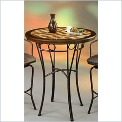 Pastel Furniture Napa Ridge 36 Travertine Pub Table in Autumn Rust