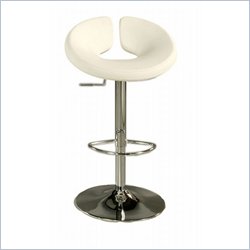 Pastel Furniture Edinburgh 30 Chrome Bar Stool Upholstered In Ivory