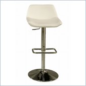 Pastel Furniture Los Cabos 30 Chrome Bar Stool Upholstered In Ivory