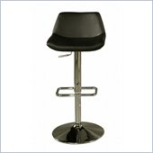 Pastel Furniture Los Cabos 30 Chrome Bar Stool Upholstered In Black