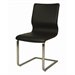 Pastel Furniture Charlize  Dining Chair in Black/Walnut Veneer