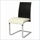 Pastel Furniture Federick Side Chair in Wenge & Ivory