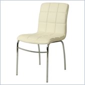Pastel Furniture Fleming Side Chair in Ivory