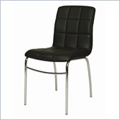 Pastel Furniture Fleming Side Chair in Black