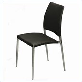 Pastel Furniture Ferguson Side Chair in Black