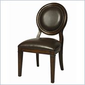 Pastel Furniture Naples Bay Side Chair in Leather Ridge