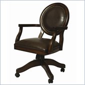 Pastel Furniture Naples Bay Caster Arm Chair in Leather Ridge