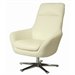 Pastel Furniture Ellejoyce Leather Club Chair in White