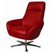 Pastel Furniture Ellejoyce Leather Club Chair in Red