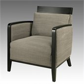 Pastel Furniture Elloise Club Chair in Linen Gray Fabric