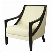 Pastel Furniture Fouquet Club Chair in Top Grain White Leather