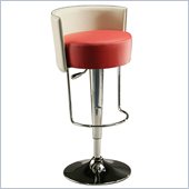 Pastel Furniture Anaquest Hydraulic Bar Stool in Red