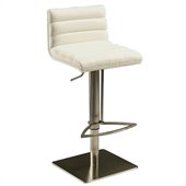Pastel Furniture Dubai Hydraulic Bar Stool in Ivory/White