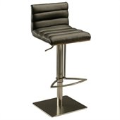Pastel Furniture Dubai Hydraulic Bar Stool in Black/Walnut