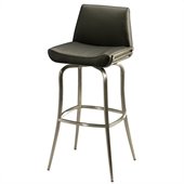 Pastel Furniture Degorah 30 Bar Stool in Black