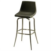 Pastel Furniture Diamond Pearl 30 Bar Stool in Black