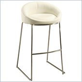 Pastel Furniture Di Sinistra 26 Counter Bar Stool in Ivory