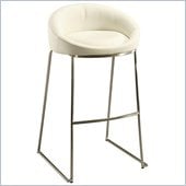 Pastel Furniture Di Sinistra 30 Bar Stool in Ivory