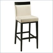 Pastel Furniture Elloise 30 Bar Stool in White Leather