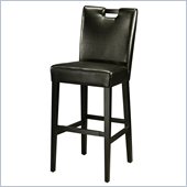Pastel Furniture Epiphany 30 Bar Stool in Black Leather