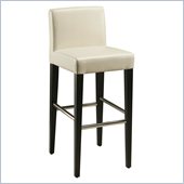 Pastel Furniture Equinoii 26 Counter Bar Stool in White Leather