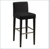 Pastel Furniture Equinoii 26 Counter Bar Stool in Black Leather