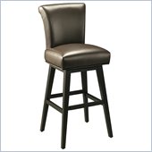 Pastel Furniture Hannah 30 Bar Stool in Brown Leather