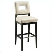 Pastel Furniture Hajime 26 Counter Bar Stool in White Leather