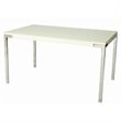 ADD TO YOUR SET: Pastel Furniture Fort James Rectangular Dining Table in White Glass