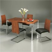 Pastel Furniture Fort James 5 Pc Dinette w/ Federick Chairs in Walnut