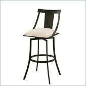 Pastel Furniture Amrita 26 Swivel Counter Stool in Klein Ivory