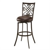 Pastel Furniture Savannah 30 Swivel Barstool in Ford Brown