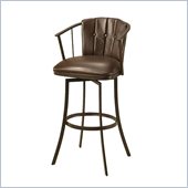 Pastel Furniture Lucien 26 Swivel Counter Stool in Ford Brown