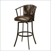 Pastel Furniture Lucien 30 Swivel Barstool in Chocolate