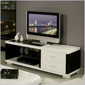 Pastel Furniture Fountainebleau TV Stand in Black and White