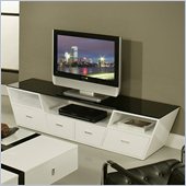 Pastel Furniture Tourville High Gloss TV Stand in White