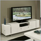 Pastel Furniture Viscounti High Gloss TV Stand in White