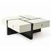 Pastel Furniture Jumeirah High Gloss Coffee Table in Black and White