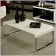 ADD TO YOUR SET: Pastel Furniture Kendall High Gloss Wood Finish Coffee Table in White
