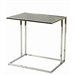 Pastel Furniture Norway Glass Top End Table in Black
