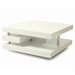 Pastel Furniture Viceroy High Gloss Wood Finish Coffee Table in White