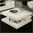 ADD TO YOUR SET: Pastel Furniture Viceroy High Gloss Wood Finish Coffee Table in White