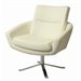Pastel Furniture Aliante Upholstered Club Chair in Ivory
