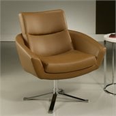 Pastel Furniture Aliante Club Chair in Pu Brown