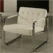 ADD TO YOUR SET: Pastel Furniture Tibet Club Chair in Pu Ivory